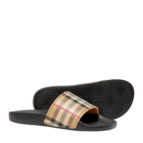 flannels burberry sliders|burberry flannel sandals.